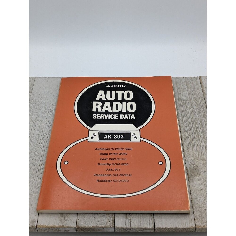 Original Sams Auto Radio Service Data Book AR-303